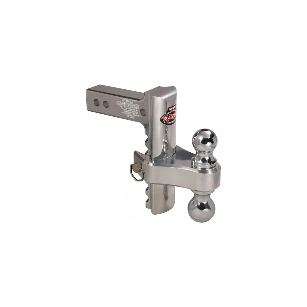 8" Pin & Clip Aluminum Drop Hitch-Dual Ball Included - TRITRZ8ALRP